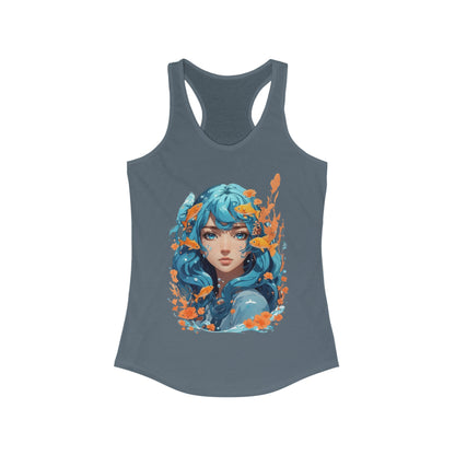 Zodiac Pisces Manga Girl Tank Top