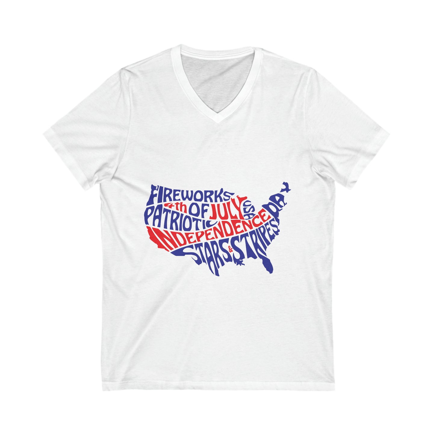 Fireworks 4th Of July V-Neck Shirt