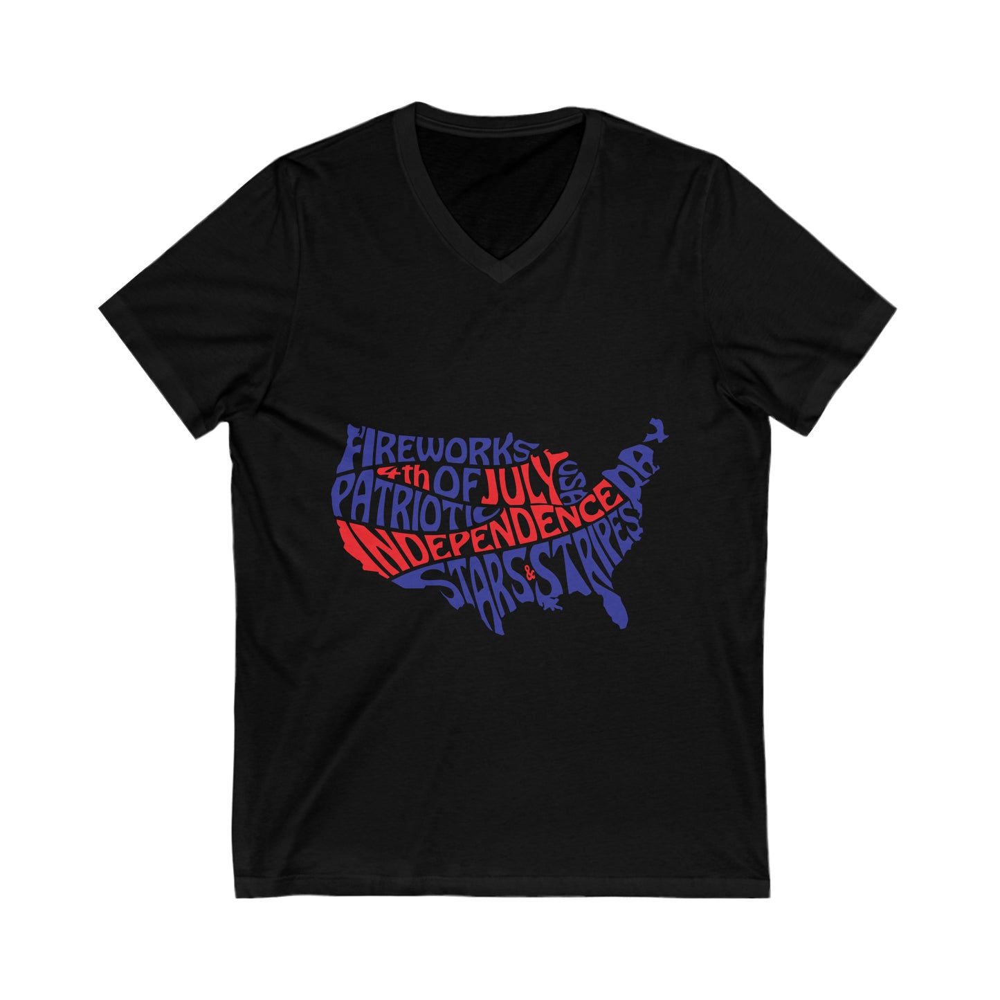 Fireworks 4th Of July V-Neck Shirt