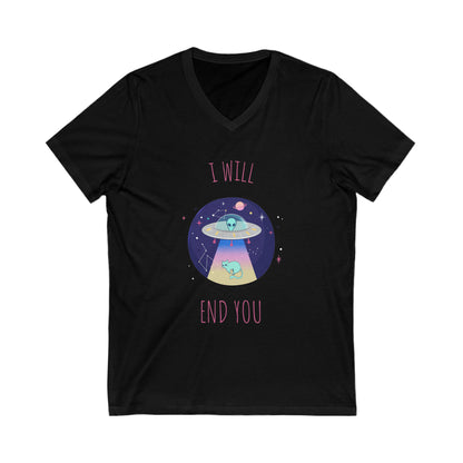 Alien I Will End You V-Neck Shirt