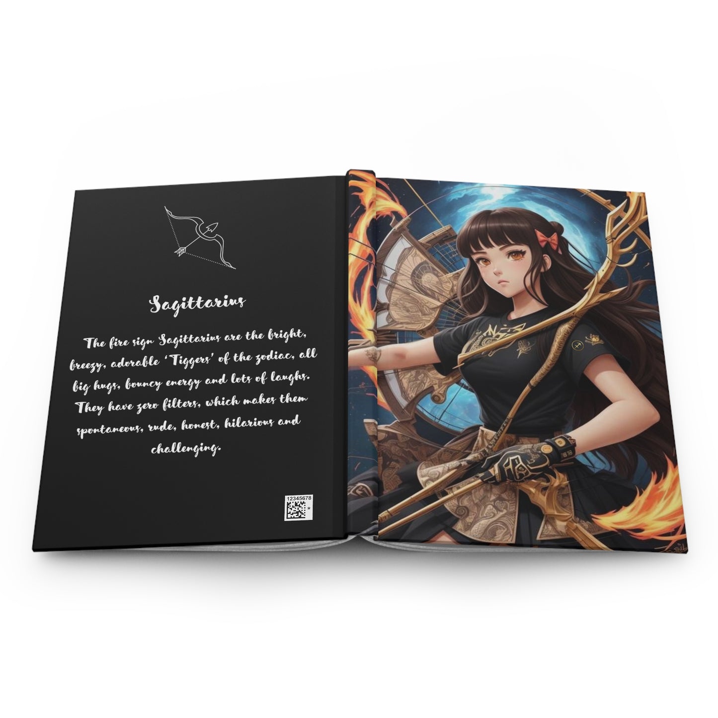 Zodiac Sagittarius Manga Girl Journal