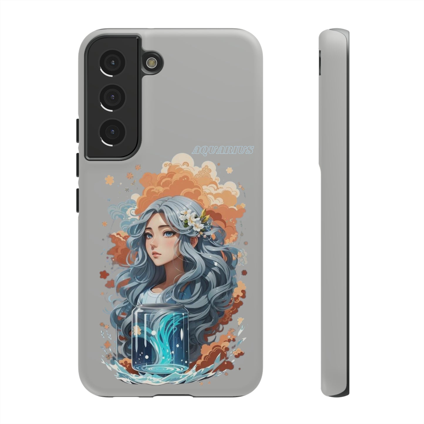 Zodiac Aquarius Manga Girl Phone Case