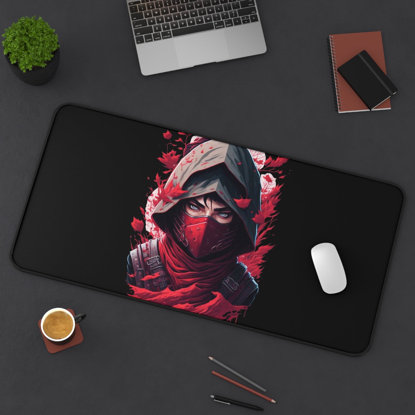 Ninja Ghibli Splash Art Desk Mat