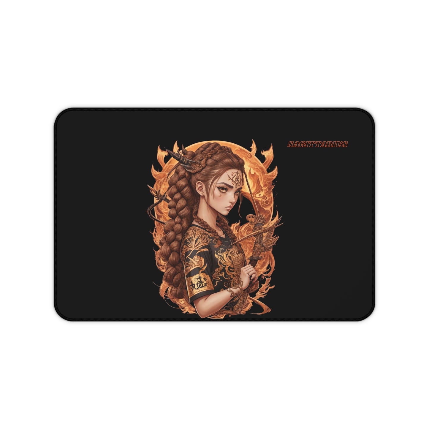 Zodiac Sagittarius Manga Girl Desk Mat