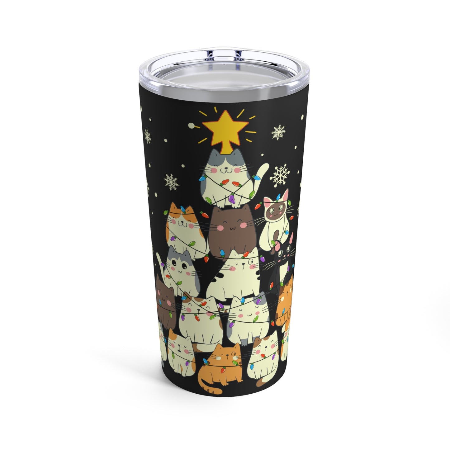 Christmas Cat Tree Tumbler