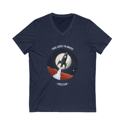 Astronaut Travel Across The Universe V-Neck Shirt