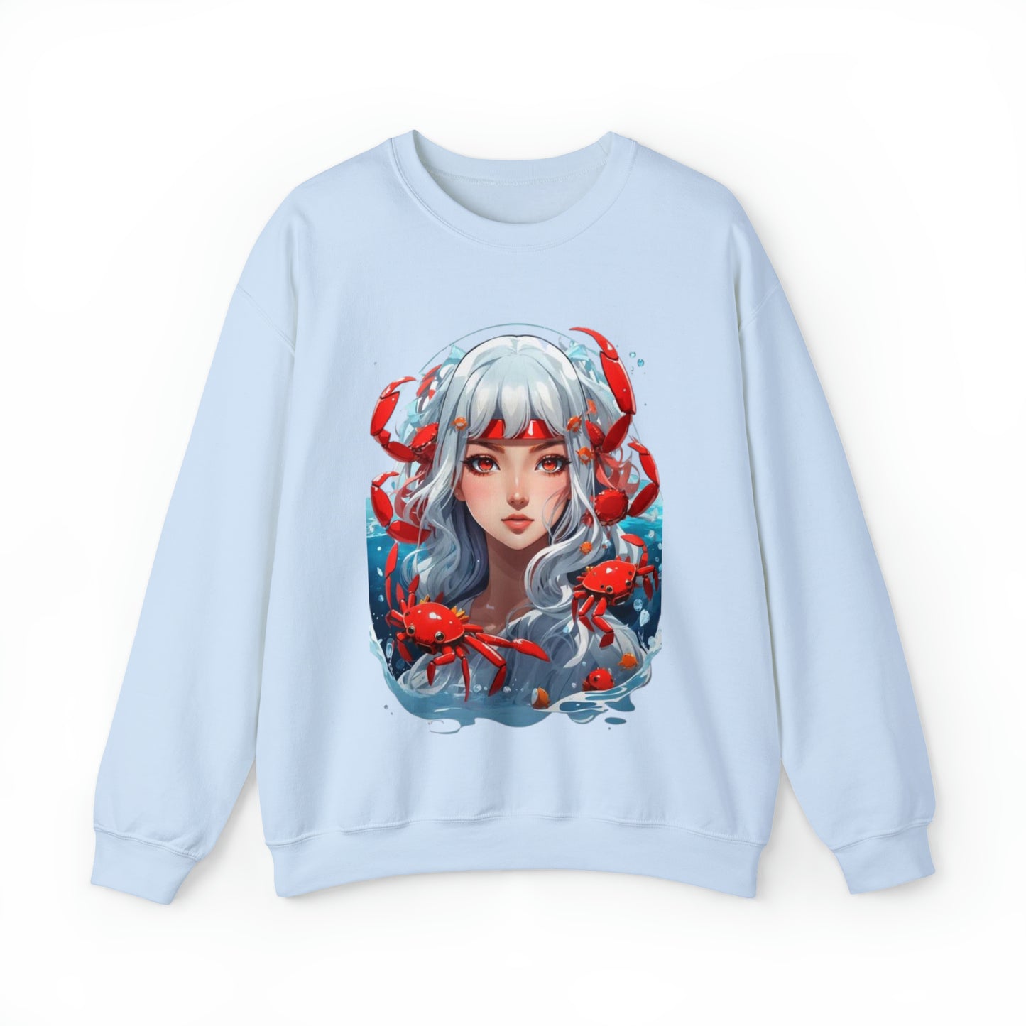 Zodiac Cancer Manga Girl Sweatshirt