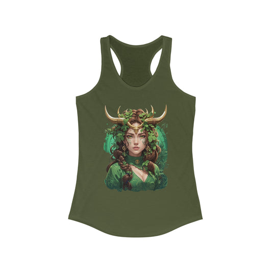 Zodiac Taurus Manga Girl Tank Top