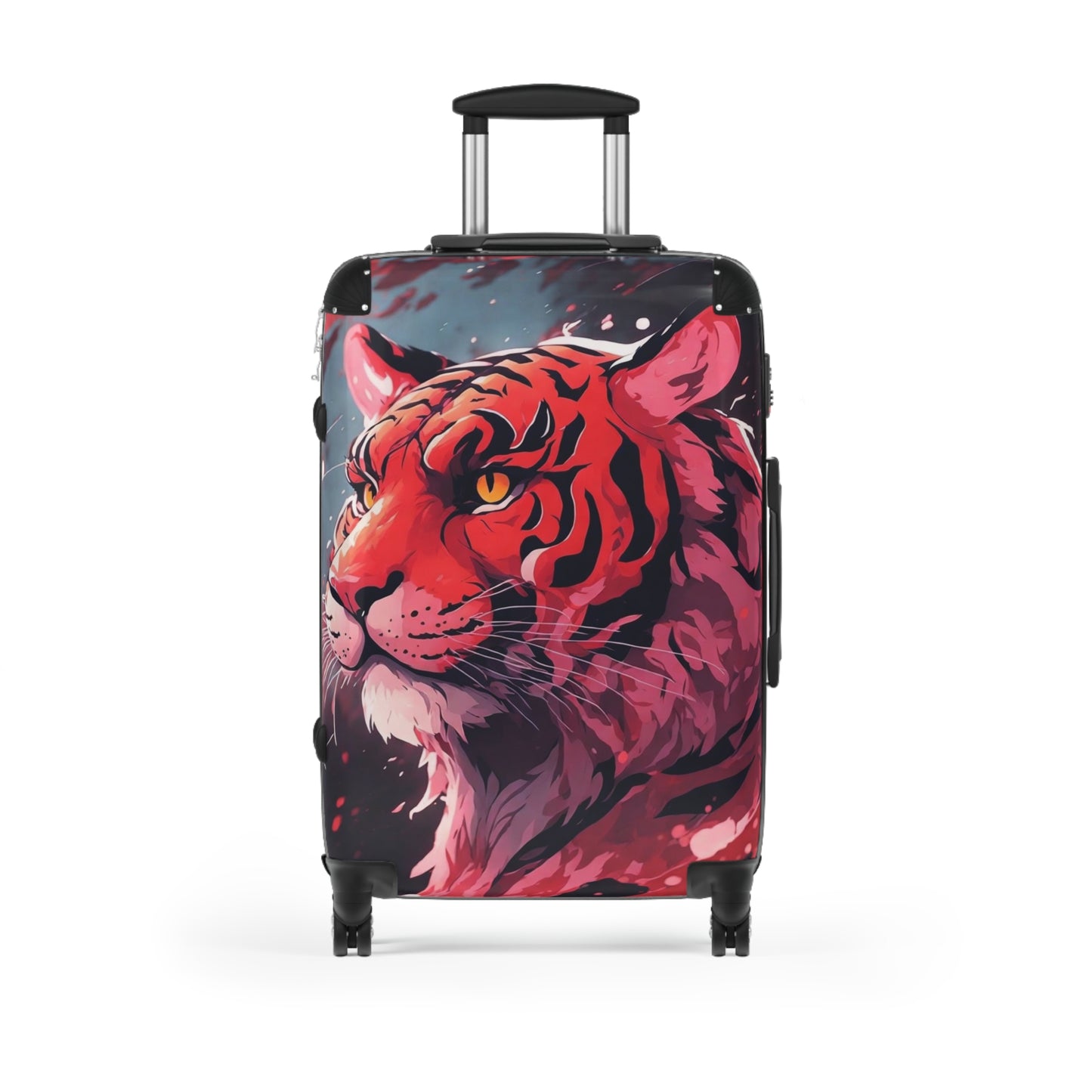 Tiger Splatter Art Suitcase