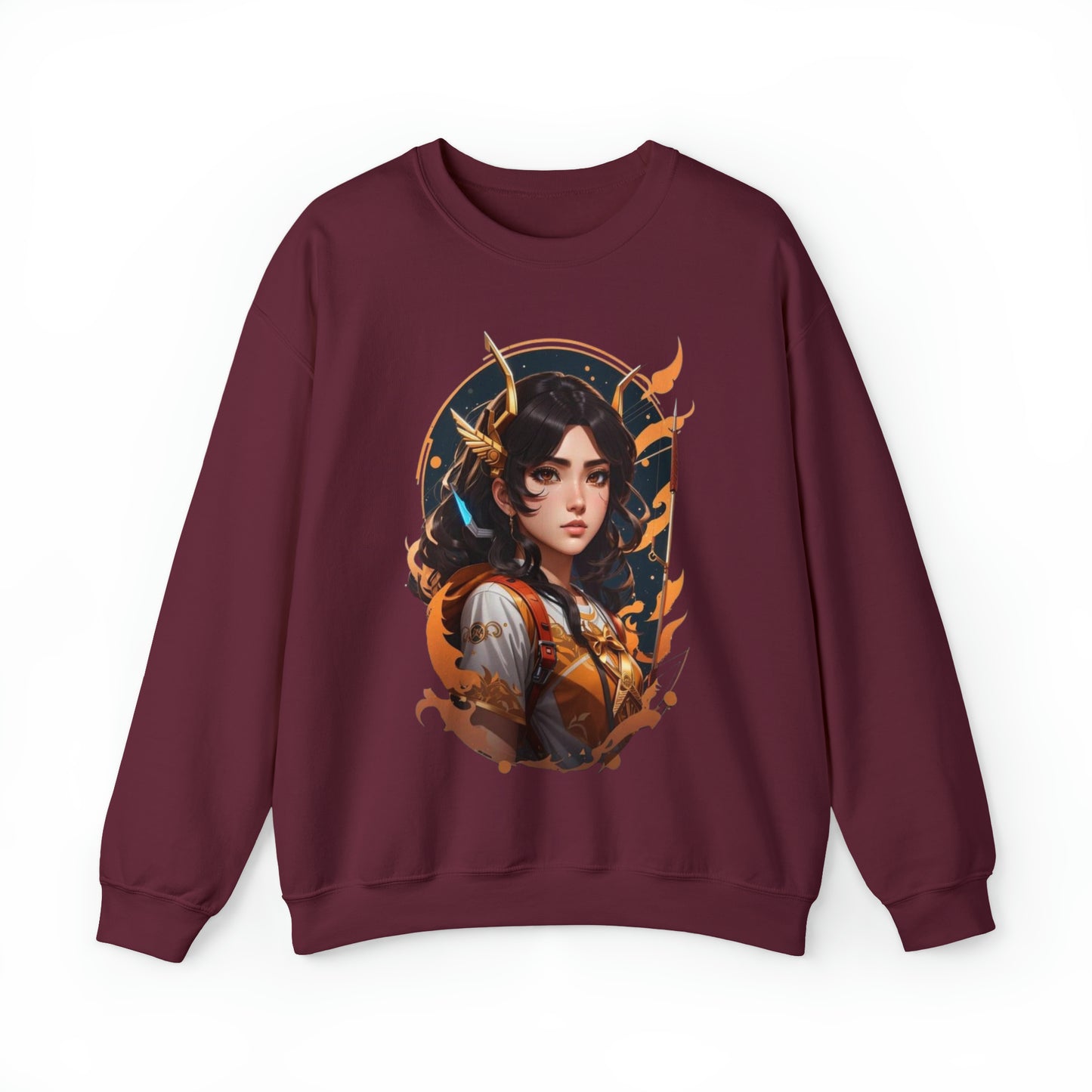 Zodiac Sagittarius Manga Girl Sweatshirt