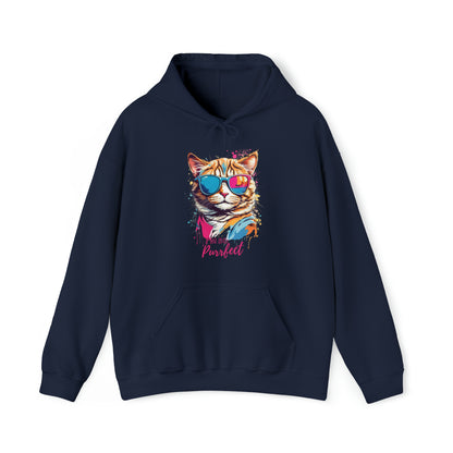 Cat Purrfect Quote Hoodie