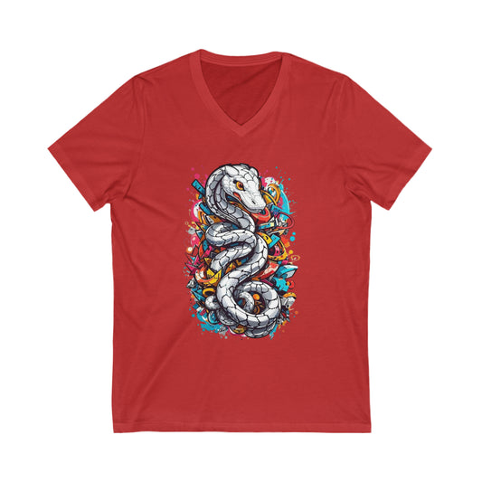 Hakujya: The White Snake Graffiti V-Neck Shirt