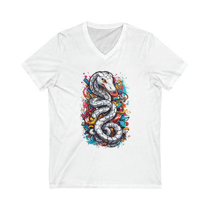 Hakujya: The White Snake Graffiti V-Neck Shirt