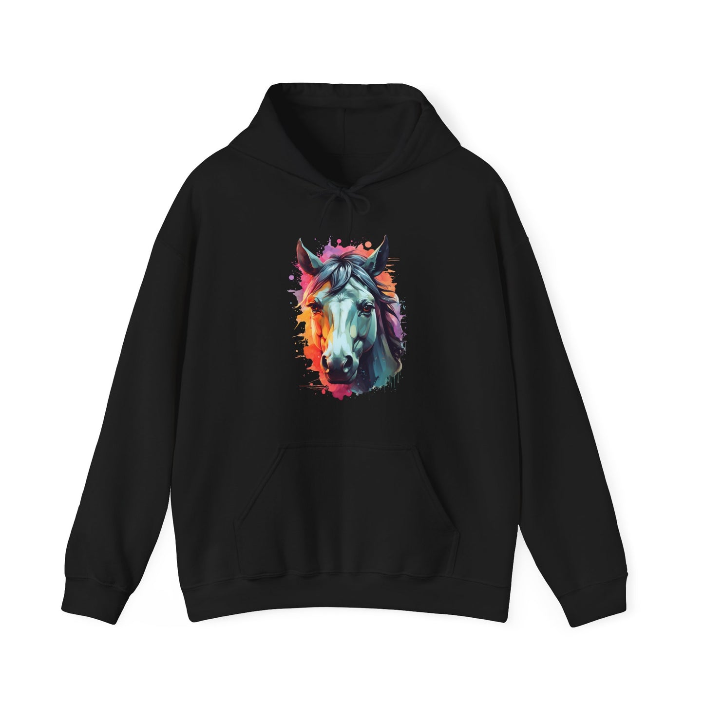 Horse Splatter Art Hoodie