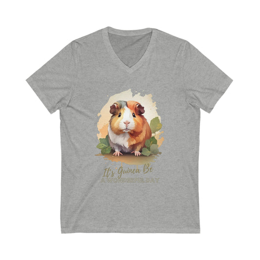 Guinea Pig Guinea Be Quote V-Neck Shirt