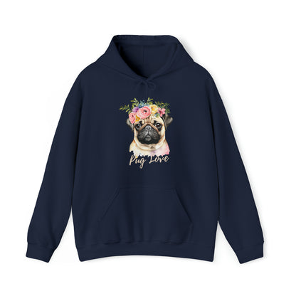 Dog Pug Love Hoodie