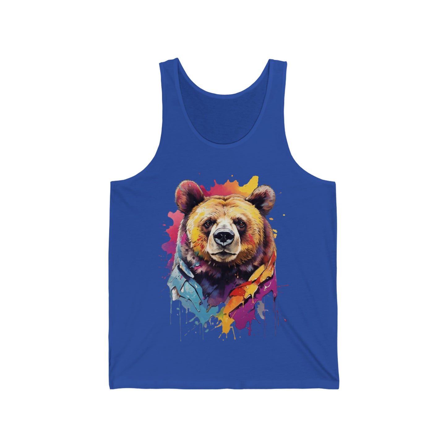 Bear Splatter Art Tank Top