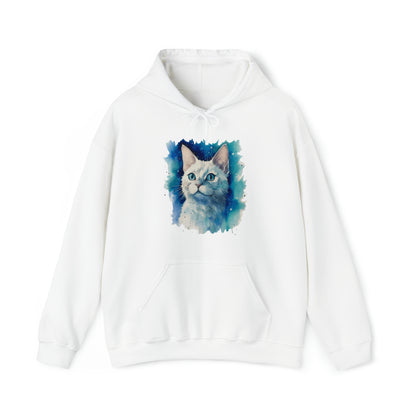 Cat Watercoloring Hoodie