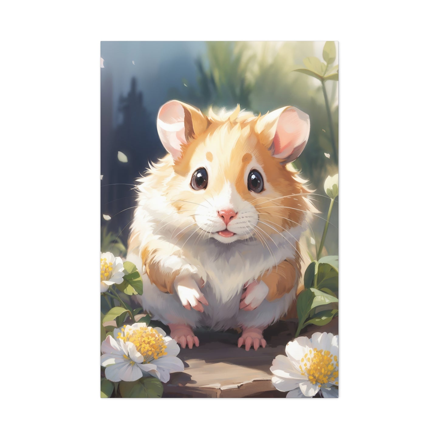 Hamster Watercoloring Canvas