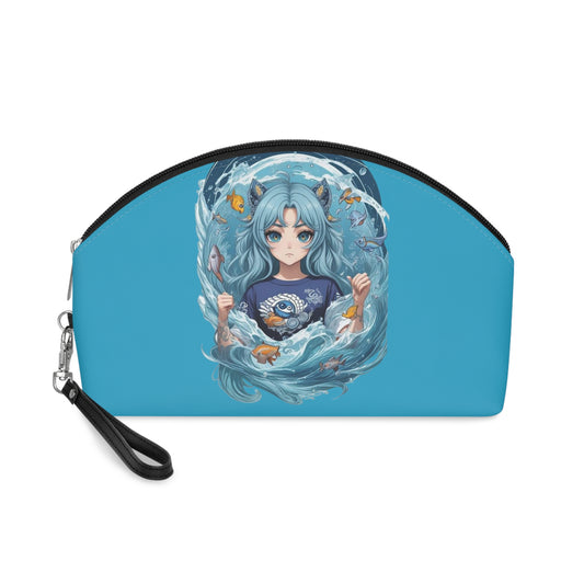 Zodiac Pisces Manga Girl Makeup Bag