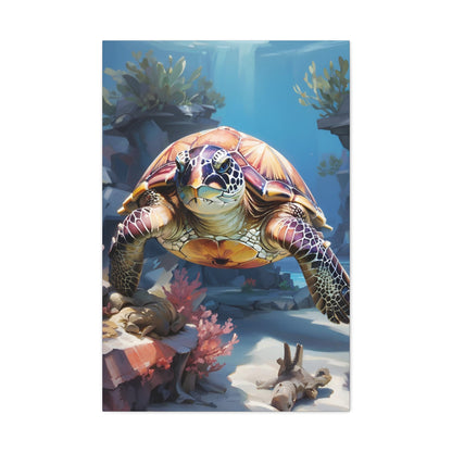 Turtle Semi Realism Canvas