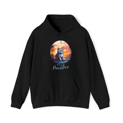 Cat Pawsitive Quote Hoodie