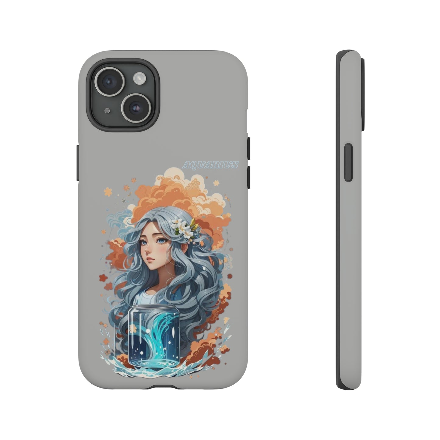 Zodiac Aquarius Manga Girl Phone Case