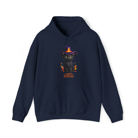 Halloween Black Cat Hoodie