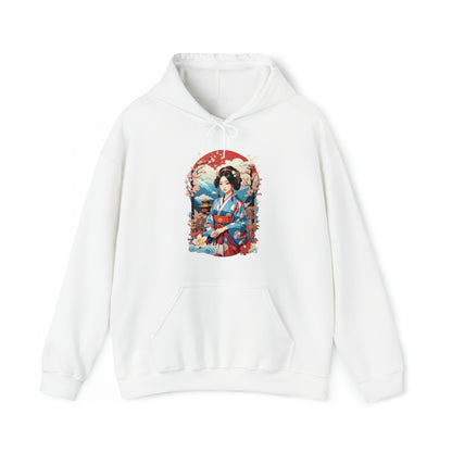 Kimono Illustration Hoodie