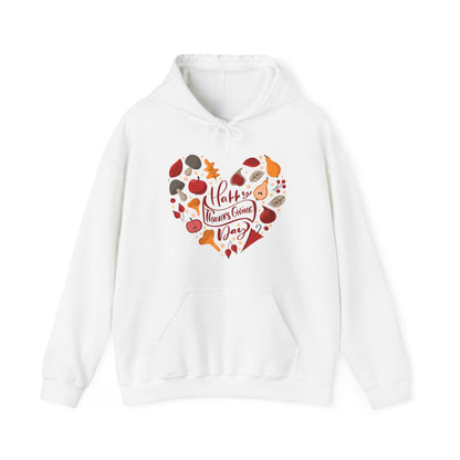 Happy Thanksgiving Day Heart Hoodie