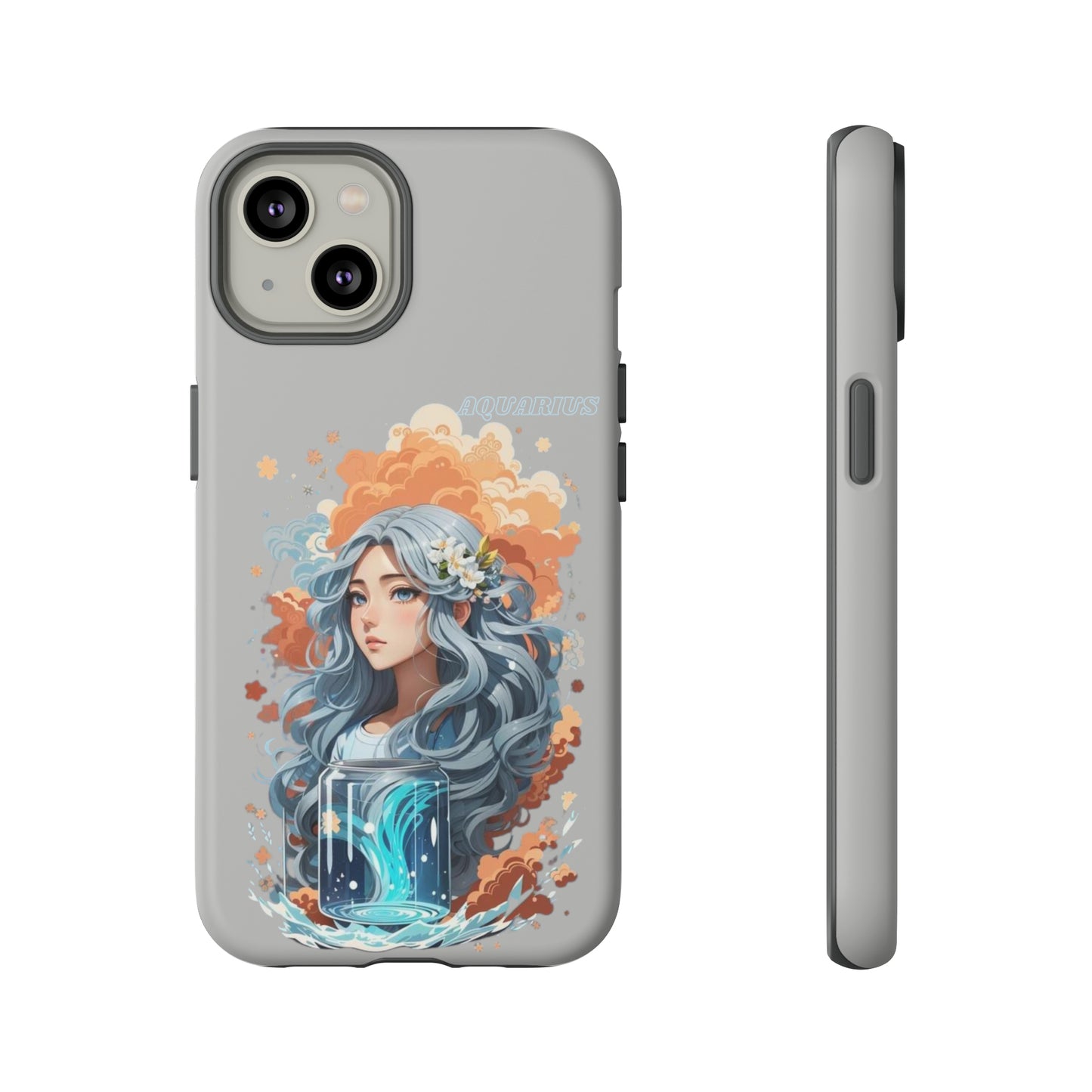 Zodiac Aquarius Manga Girl Phone Case