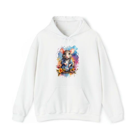 Rat Watercoloring Hoodie