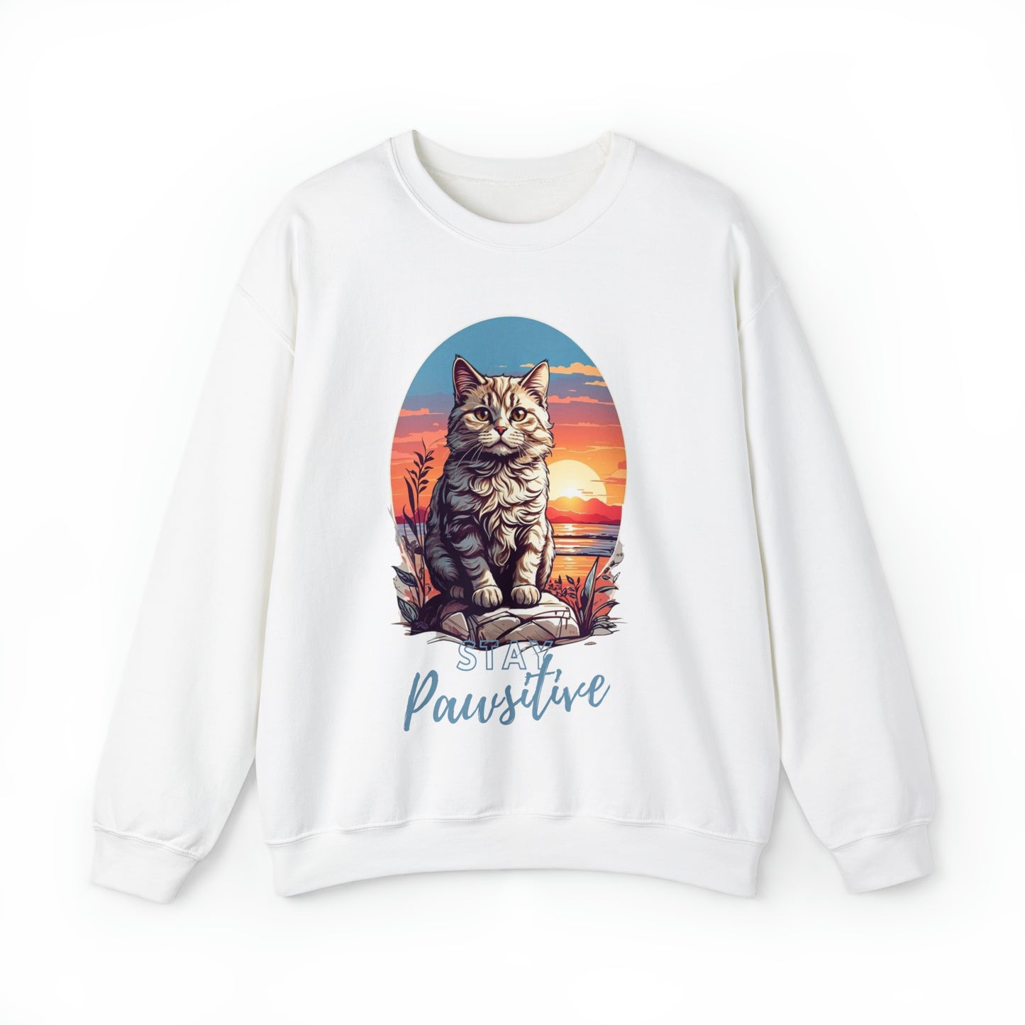 Cat Pawsitive Quote Sweatshirt