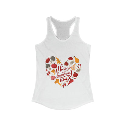 Happy Thanksgiving Day Heart Tank Top