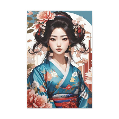 Kimono Illustration Canvas