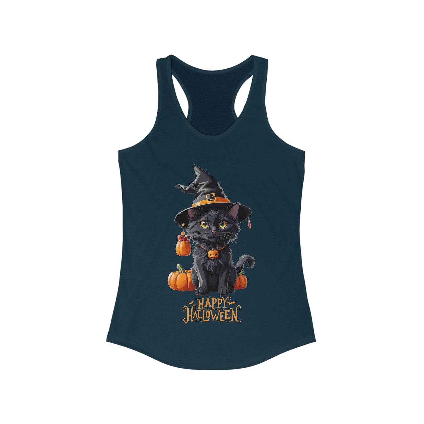 Halloween Black Cat Tank Top