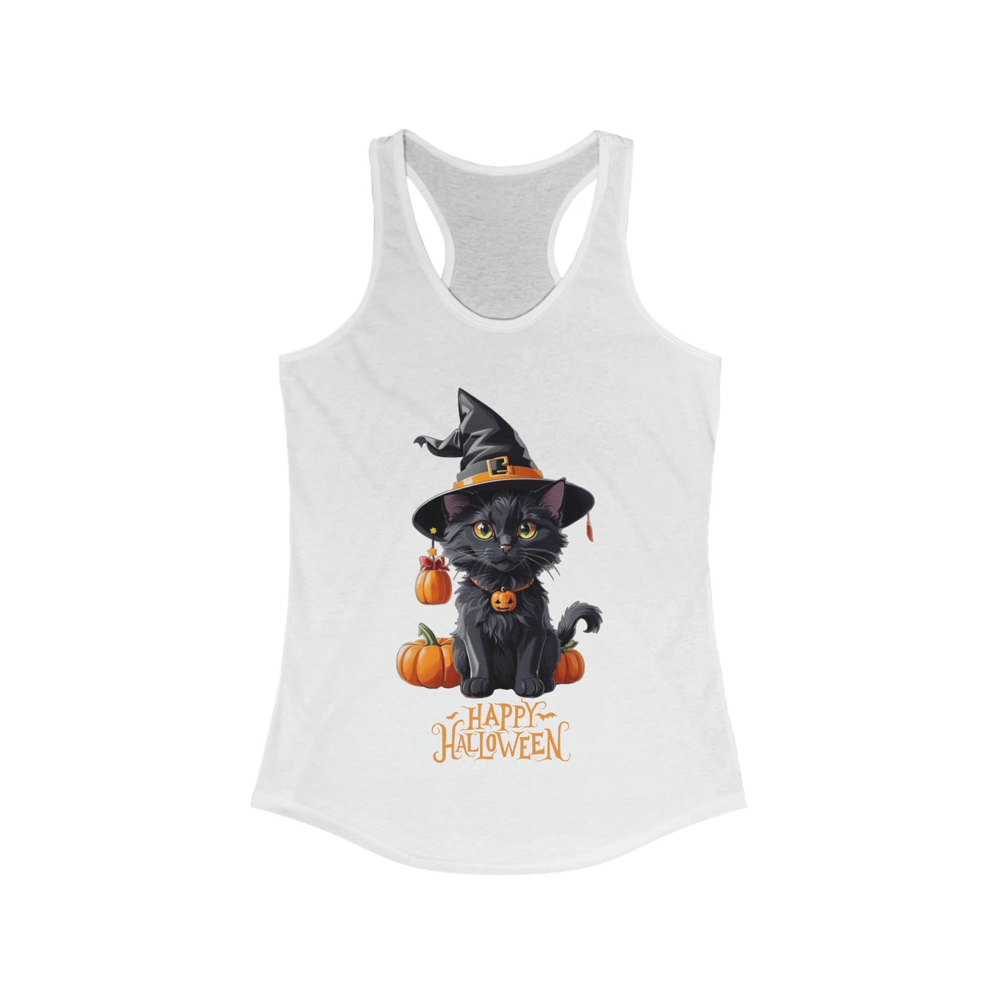 Halloween Black Cat Tank Top