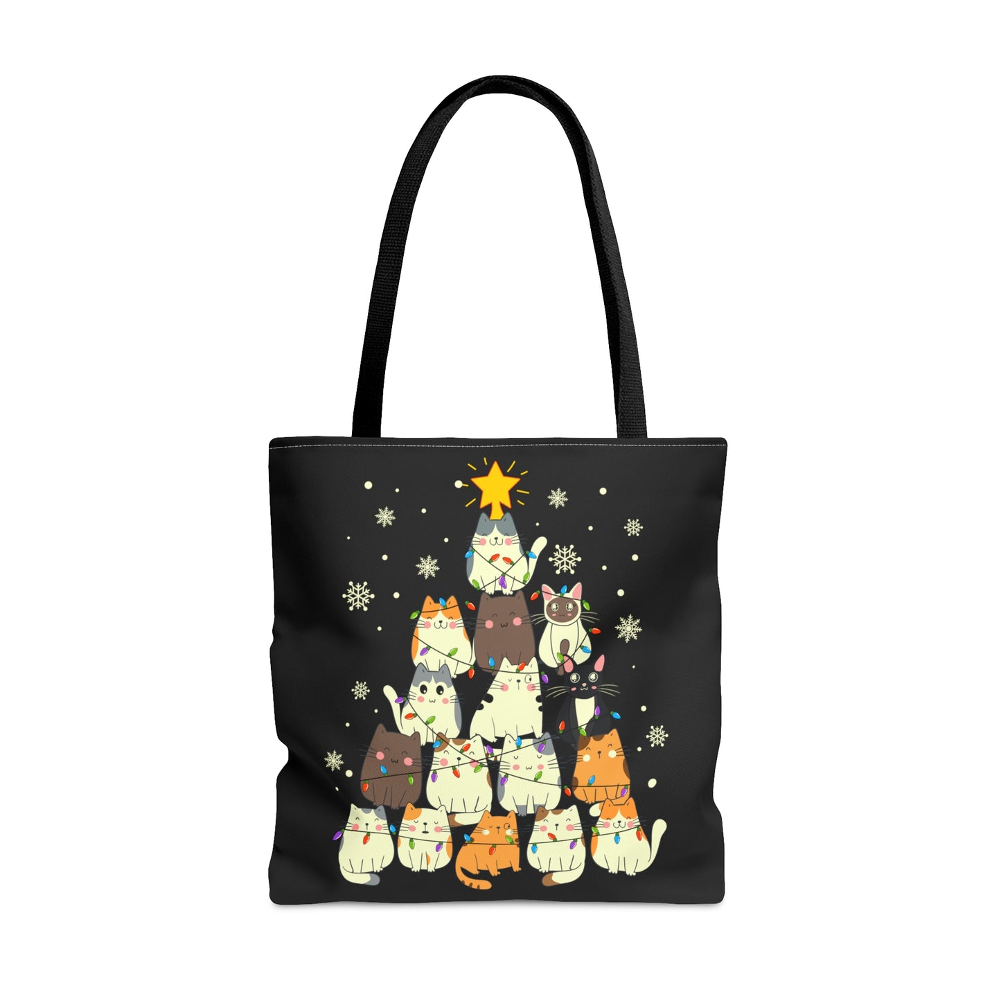 Christmas Cat Tree Tote Bag