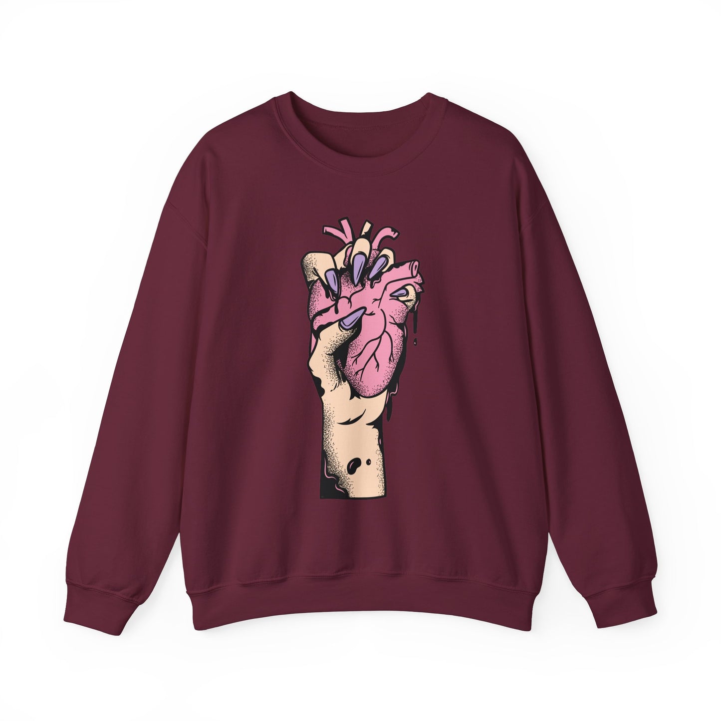 Halloween Ripped Out Heart Sweatshirt