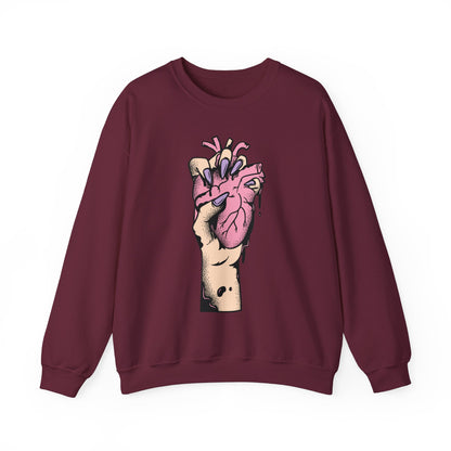 Halloween Ripped Out Heart Sweatshirt