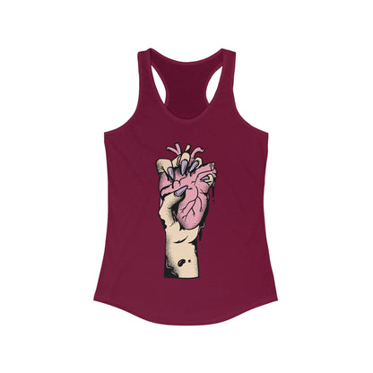 Halloween Ripped Out Heart Tank Top