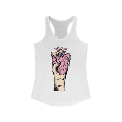 Halloween Ripped Out Heart Tank Top