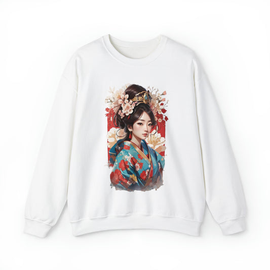 Kimono Illustration Sweatshirt