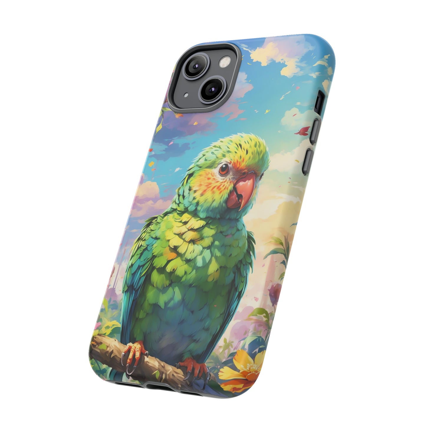 Parakeet Semi Realism Phone Case