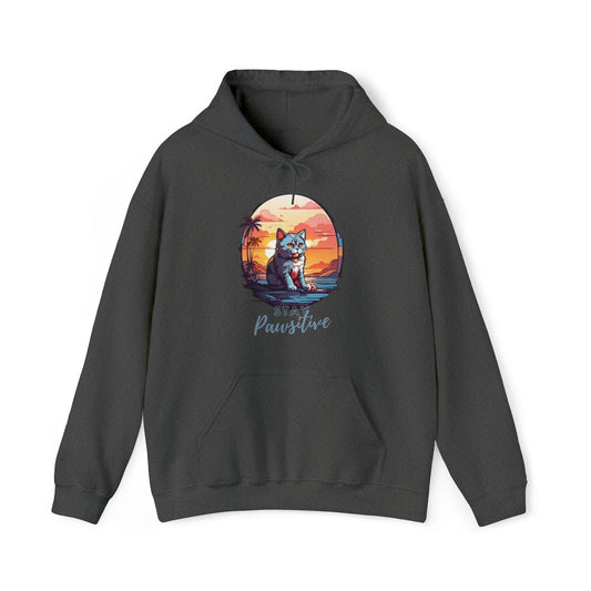 Cat Pawsitive Quote Hoodie