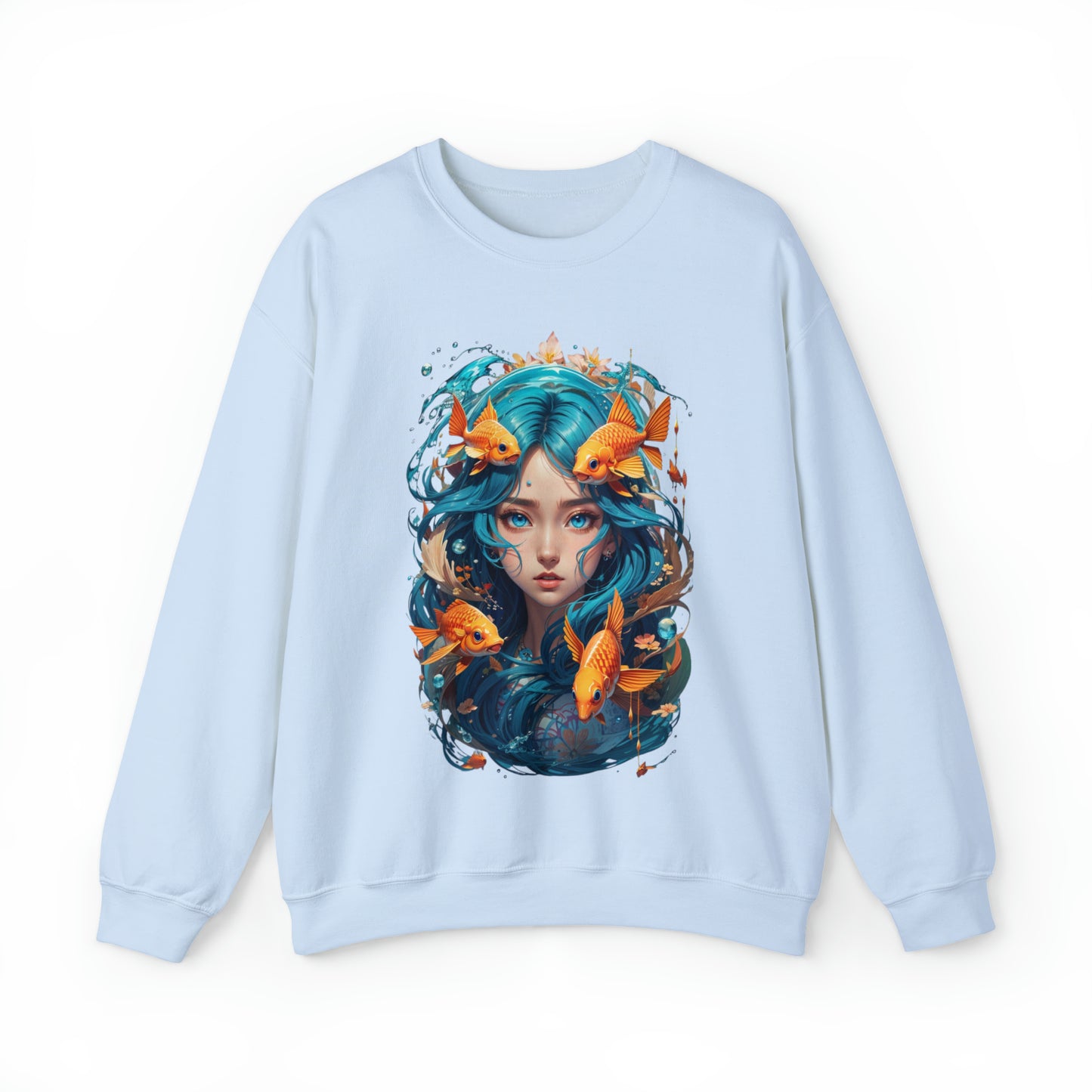 Zodiac Pisces Manga Girl Sweatshirt