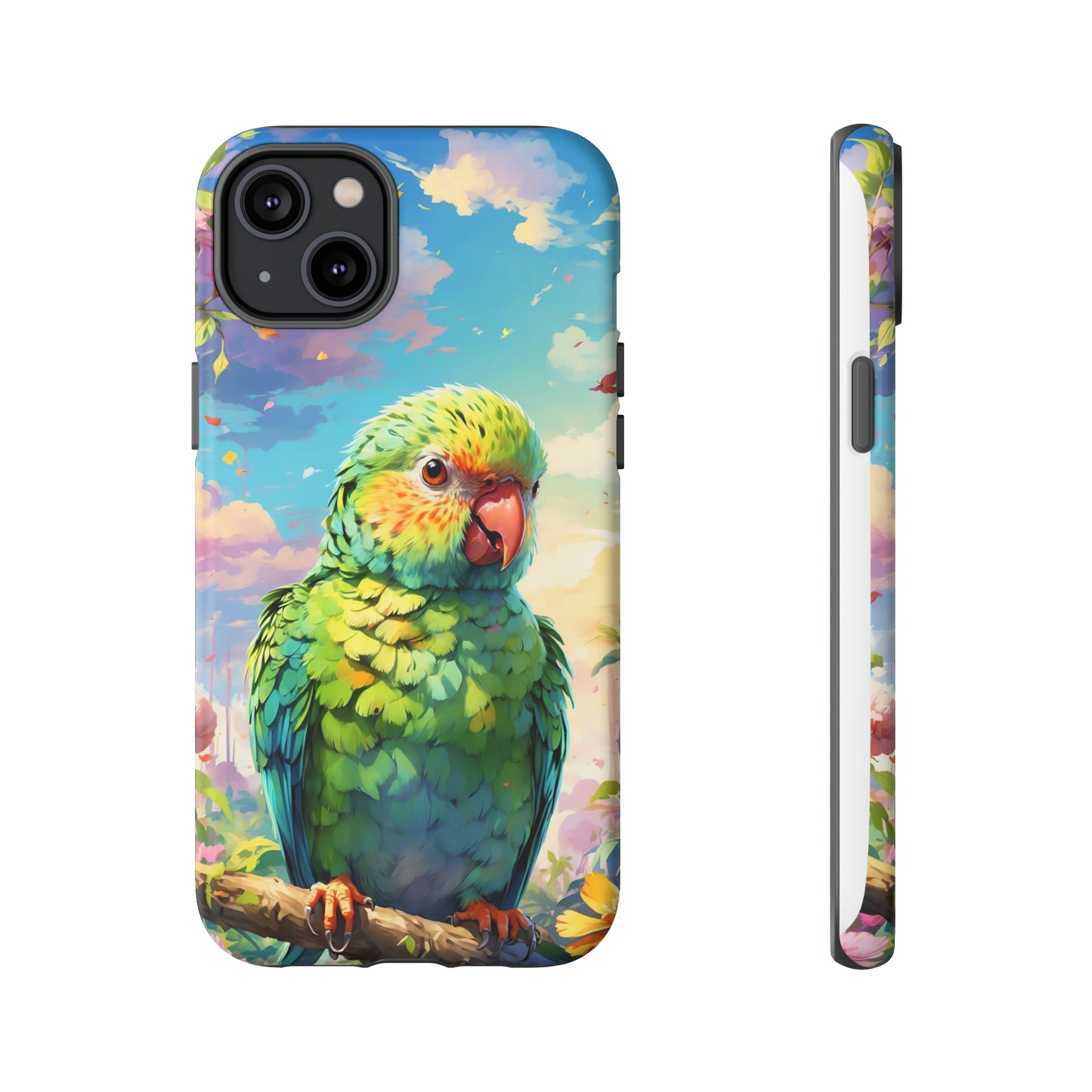 Parakeet Semi Realism Phone Case