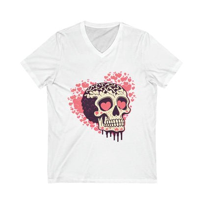 Skull Hearts V-Neck Shirt