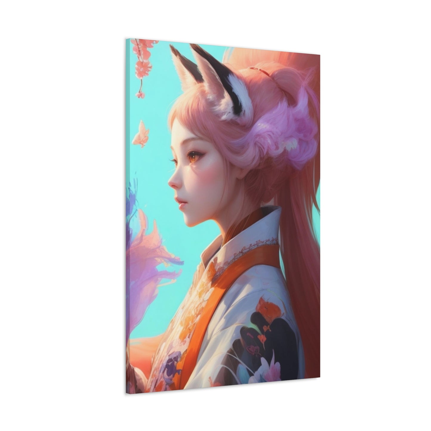 Kitsune: The Fox Semi Realism Canvas