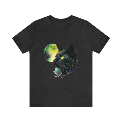 Black Cat Watercoloring Shirt